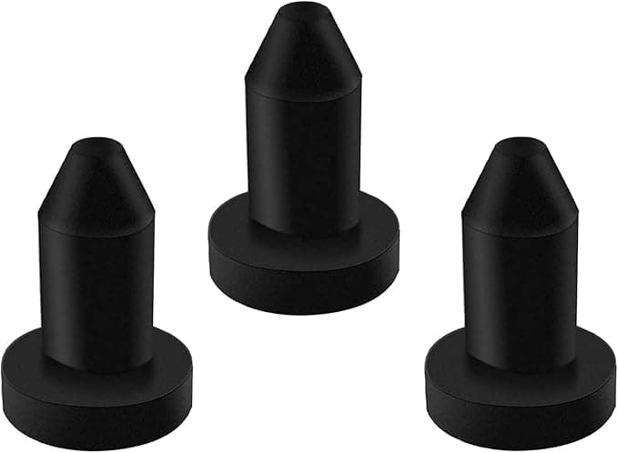 Kayak Drain Plug Scupper Plugs for Sun Dolphin, Pedal Kayak, Pelican Fishing Excursion - Black