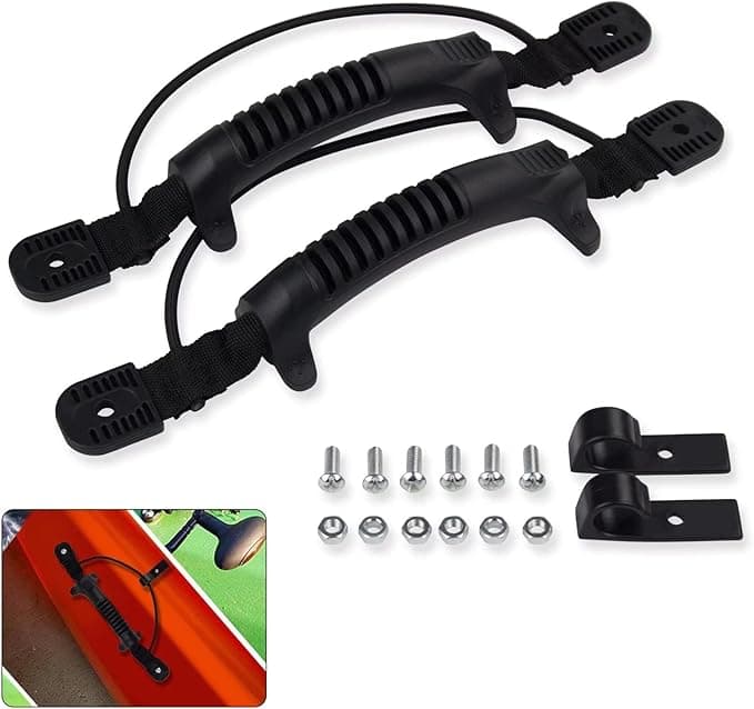 Kayak Carry Handles with Paddle Holder - 2 Pack