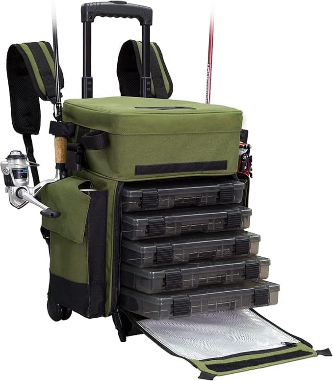 Elkton Rolling Tackle Box - Wheels for Easy Transport