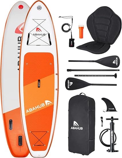 Abahub Inflatable SUP, Adjustable Paddleboard