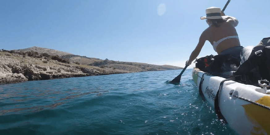 Kayaking on Krk island Croatia