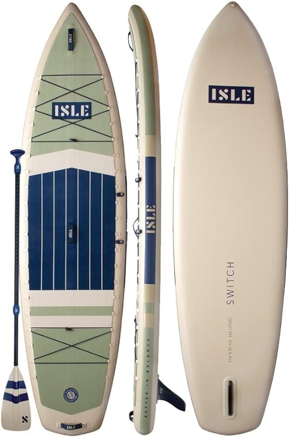 ISLE Switch Inflatable Hybrid Kayak-Stand Up Paddle Board 