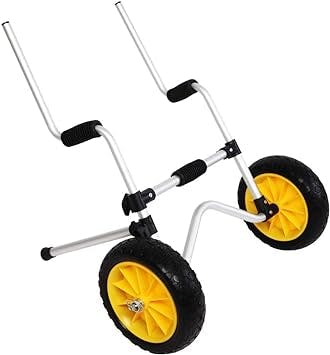 Bonnlo Scupper Kayak Cart Carrier Trolley with NO-Flat Airless Tires Wheels Transport for Sit-On-Top Kayaks