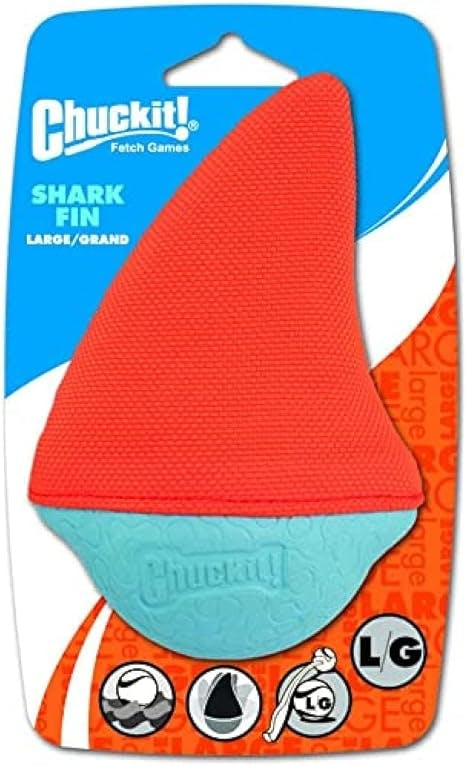 ChuckIt! Amphibious Shark Fin Dog Toy, Large