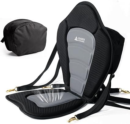 Leader Deluxe Padded Kayak Seat Fishing with Storage Bag