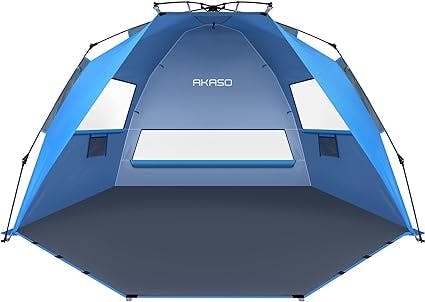AKASO Beach Tent: Portable Sun Shelter