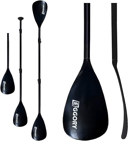 EGGORY 4 Piece SUP and Kayak Paddle Adjustable Ultra-Light Paddle with Maximum Stability