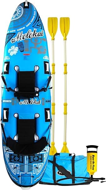 RAVE Sports Molokai 2-Person Kayak, Blue/White