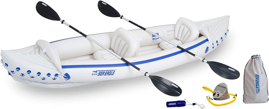 Sea Eagle 3 Person Inflatable Portable Sport Kayak Canoe 