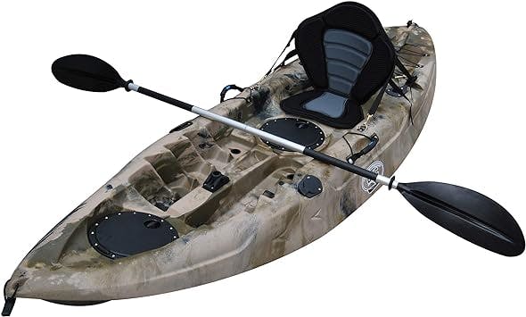 BKC FK184 9' Single Sit On Top Fishing Kayak W/ Seat 