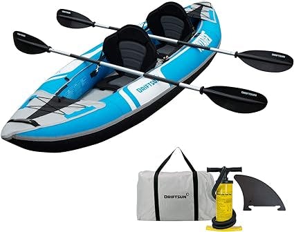 Driftsun Voyager Inflatable Kayak - 2 Person Tandem Kayak