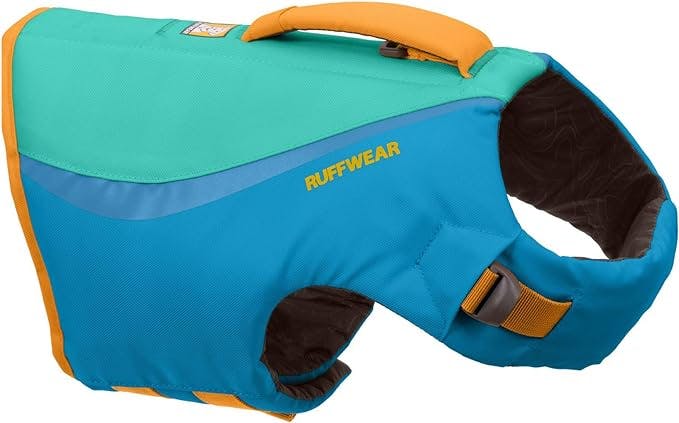 RUFFWEAR, Float Coat Dog Life Jacket, Swimming Safety Vest with Handle, Blue Dusk, Small