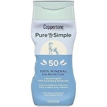Coppertone Pure & Simple SPF 50 Sunscreen