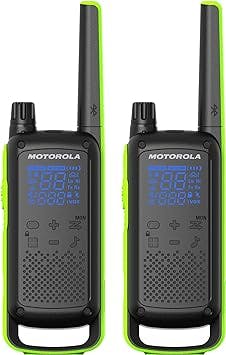Moto T801 Two-Way Radio Black w/ Green (2 Pack)