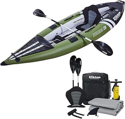 Elkton Outdoors Steelhead Inflatable Fishing Kayak 