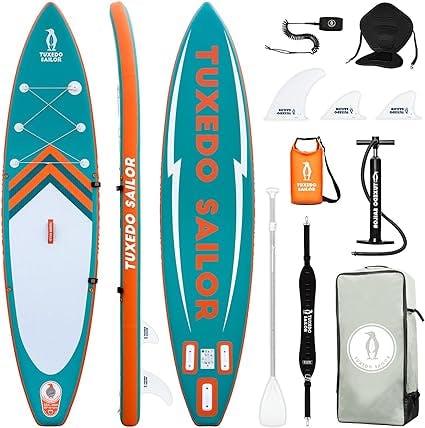 Inflatable SUP Package: Tuxedo Sailor 11'x30" Ultra-Light
