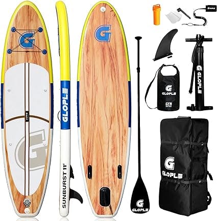 GLOPLE Inflatable Stand Up Paddle Board 10'6''/11' SUP