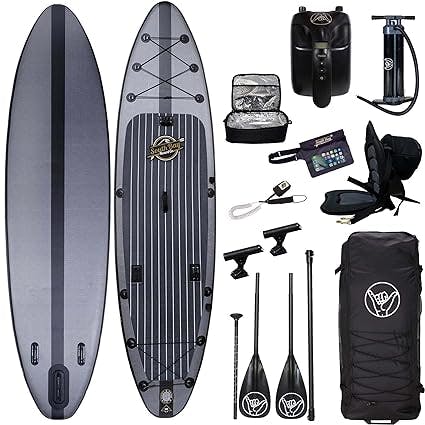 South Bay Board Co. - 11’6 Hippocamp Inflatable Stand Up Paddle Board - Premium ISUP All-In-One Package Includes All The Best Extras - Military Grade PVC Frame, Heat Bonded Rails - Carbon Fiber Option
