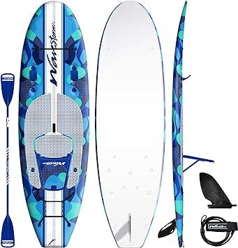 WAVESTORM 9ft6 SUP Kayak Hybrid Stand Up Paddleboard Foam Soft Top SUP for Adults and Kids of All Levels of Paddling Kayak,Blue