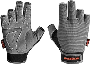 BASSDASH Astro Heavy-Duty Sure Grip Fishing Cycling Gloves