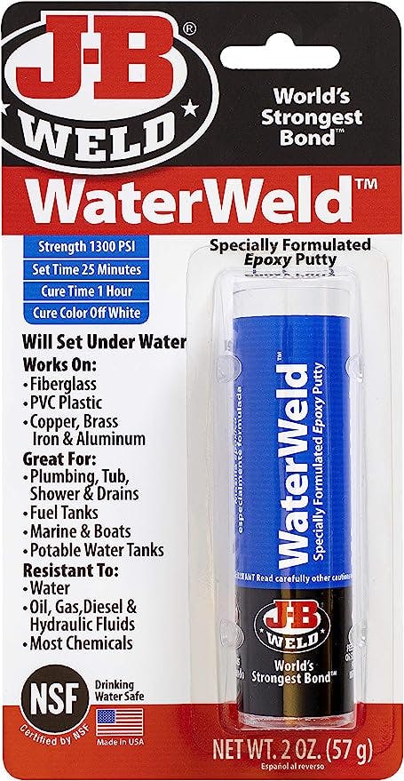 WaterWeld Epoxy Putty Stick - 2 oz.