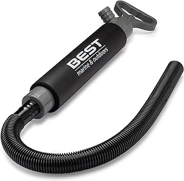 Best Marine Manual Bilge Pump for Boats, Kayaks & Jet Ski. Portable Hand Water Pump with 2ft Hose. Kayak & Boat Accessories. Handheld Suction & Siphon Pump for Water Removal. Toilet & Plumbing Pumps