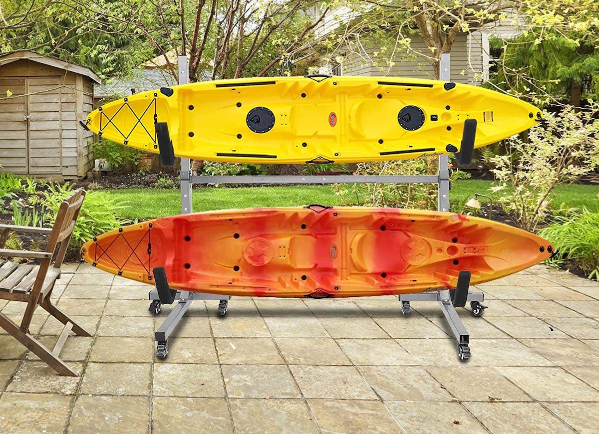 A Homemade Kayak Rack for Less Than One Hundred Dollars