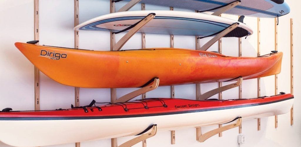 DIY Outdoor Kayak Storage Rack