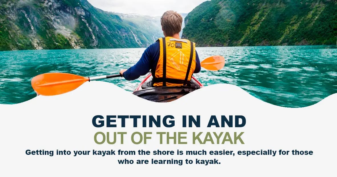 GETTING IN AND OUT OF THE KAYAK