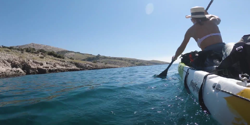 Kayaking on Krk island Croatia