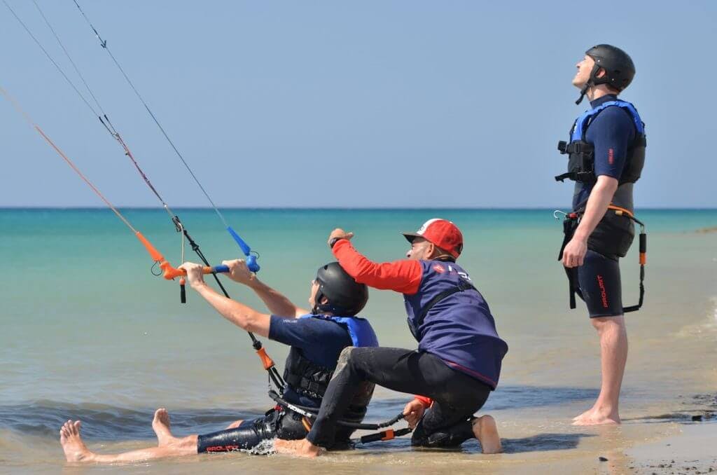 Schedule some Kitesurfing lessons  With A Qualified 