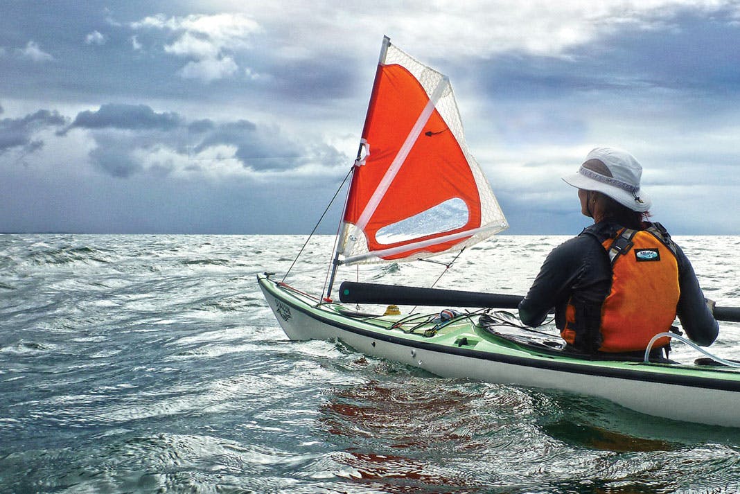 how to sail a kayak